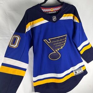 NHL Blue, White, and Yellow Jersey
